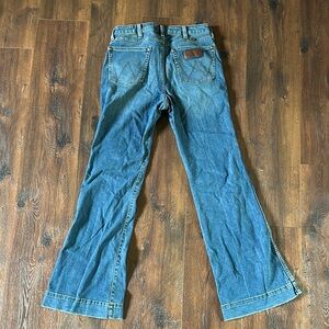Wrangler Blue Flare Wide Leg Jeans